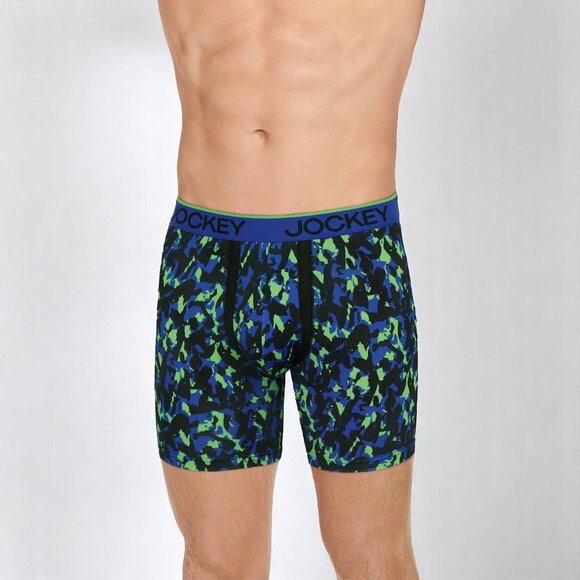 Jockey ActiveMicro Stretch Blue Boxer Briefs 3-Pack Chafe Proof Pouch XL NEW - Picture 6 of 8